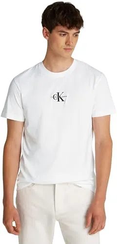 T-shirt Calvin Klein Monogram Tee Masculina em Algodão