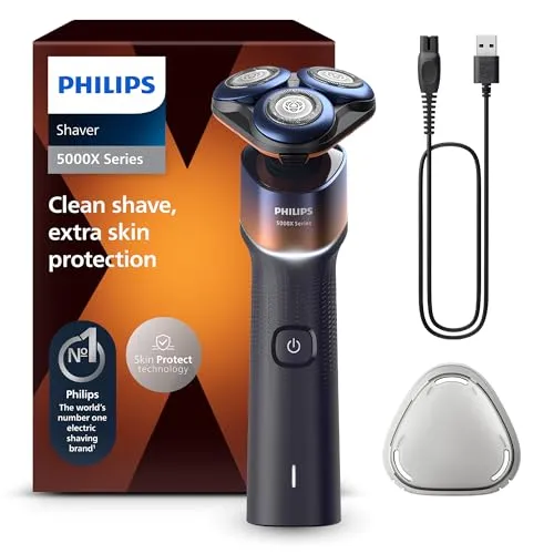 Philips Shaver Series X5000 - Máquina de Barbear Elétrica com 27 Lâminas Autoafiáveis