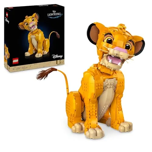 LEGO Disney O Rei Leão: Simba Jovem - Figura Decorativa 30º Aniversário