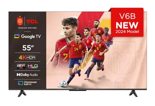 TCL 55V6B Smart TV 4K 55" com Google TV e HDR10