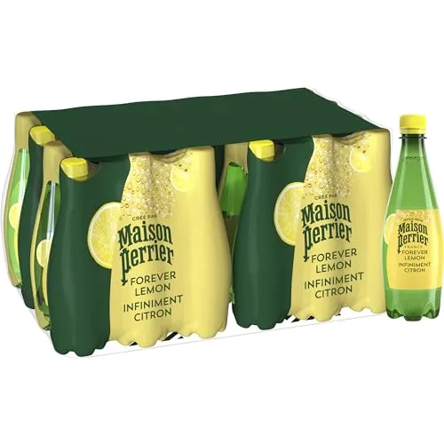 Perrier Forever Água Mineral Natural Gaseificada Limão 500ml - Pack 24