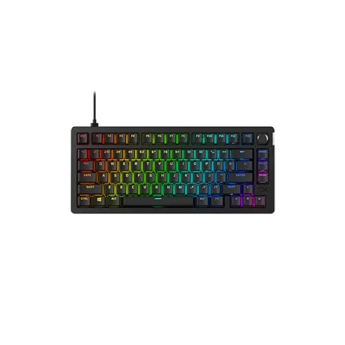 HyperX Alloy Rise 75 - Teclado Gaming Mecânico Compacto 75% com Hot Swap