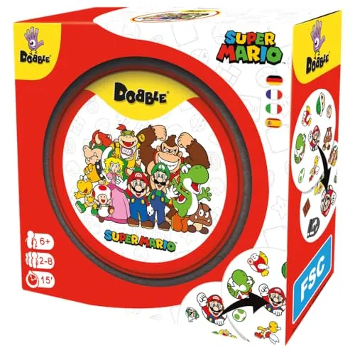 Dobble Super Mario Eco Sleeve - Jogo de Cartas de Observação