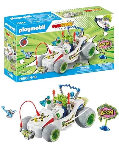 PLAYMOBIL Funstars 71633 Racing Professor - Kart Científico com Laboratório