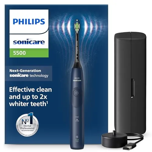 Philips Sonicare 5500 - Escova de Dentes Elétrica com 62.000 Movimentos/Min