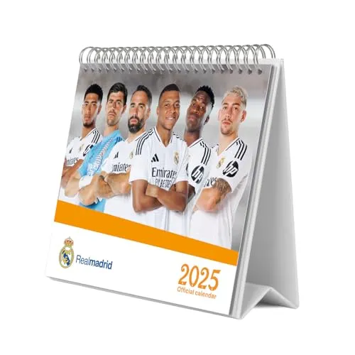 Calendário de Secretária Real Madrid 2025 - Organizador Mensal Oficial