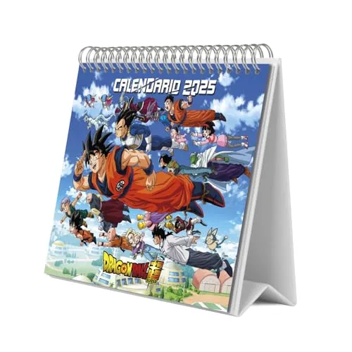 Calendário de Secretária Dragon Ball 2025 com Planificador Mensal