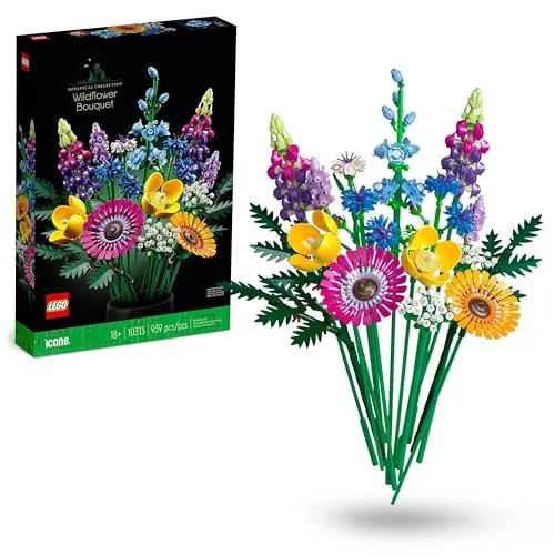 LEGO Icons 10313 Ramo de Flores Silvestres - Conjunto Decorativo para Adultos