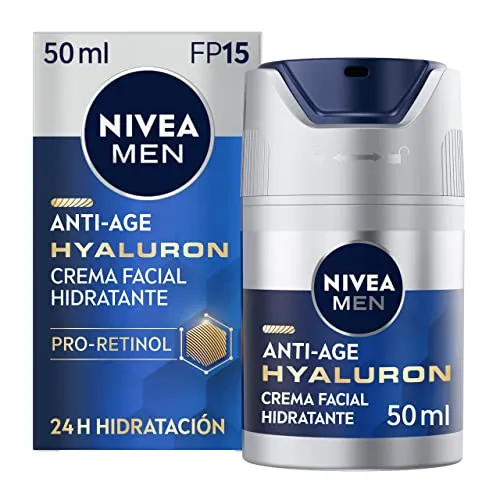 NIVEA MEN Hyaluron Creme Hidratante Anti-idade FPS15 50ml