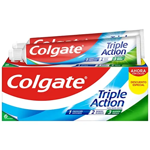 Colgate Triple Action Pack 2 Unidades - Pasta Dentífrica com Flúor