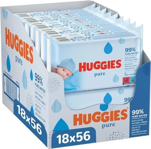 Huggies Pure Toalhetes para Bebé - Pack 1008 Unidades