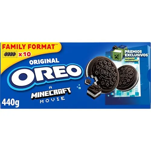 Oreo Original Bolachas de Cacau com Creme de Baunilha 440g - Caixa Familiar 10 Pacotes