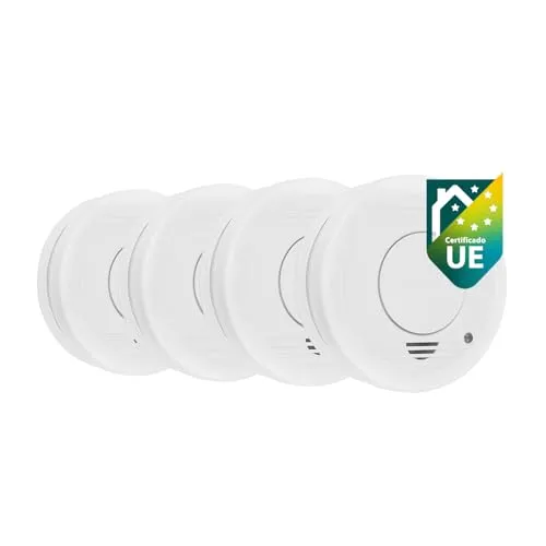 Smartwares RM250 - Pack 4 Detectores de Fumo com Sensor Fotoelétrico