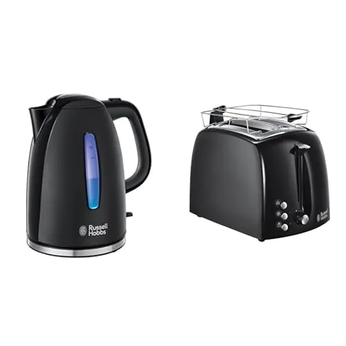 Russell Hobbs Textures - Conjunto Fervedor Elétrico 2400W e Torradeira 2 Ranhuras