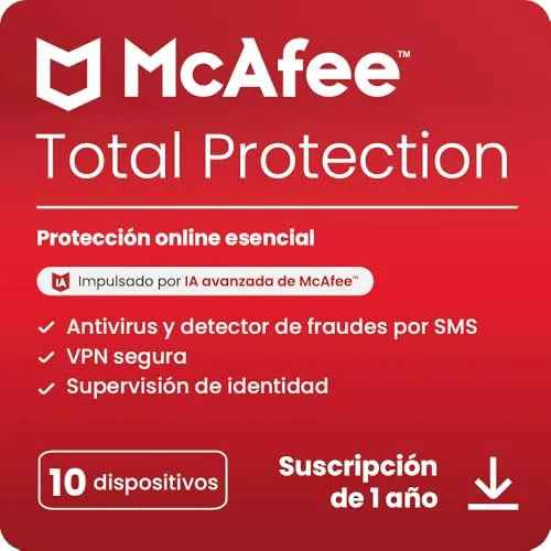 McAfee Total Protection - Antivírus Premium para 10 Dispositivos