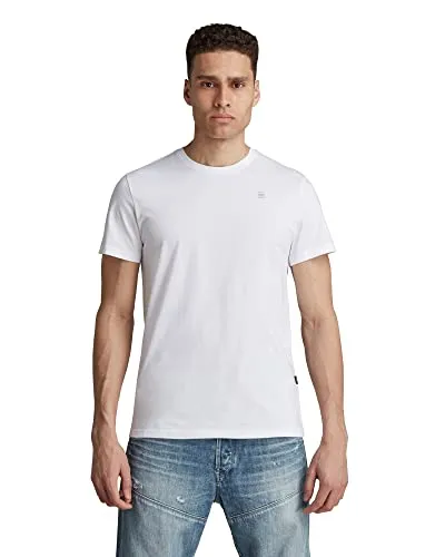 G-Star Base-S T-shirt Masculina com Logótipo Bordado