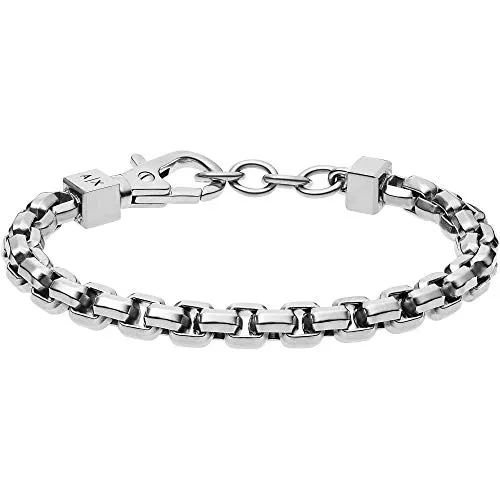 Pulseira Armani Exchange Masculina em Aço Inoxidável Mate