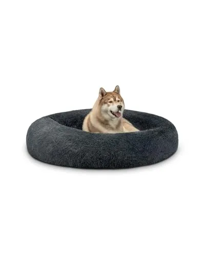 Lionto Donut Pet Bed - Cama Redonda Acolhedora para Cães e Gatos