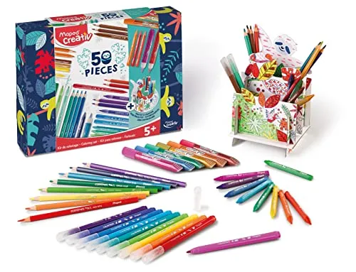 Maped Set para Colorir 50 Peças | Kit Artístico Completo