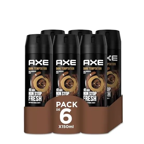 Axe Dark Temptation Desodorizante Masculino Pack 6x150ml Sem Alumínio