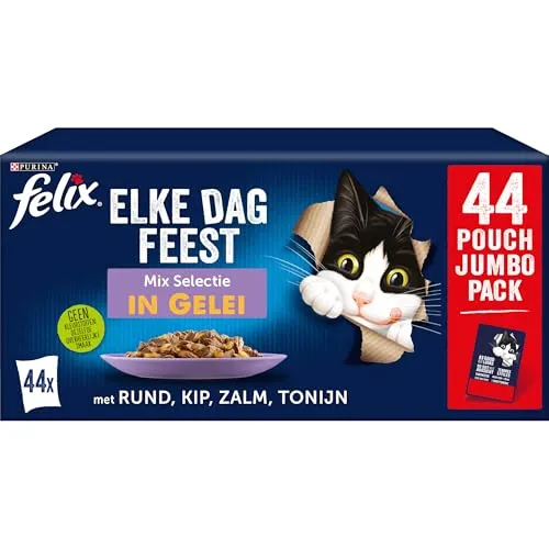 Felix Purina Fantastic - Comida Húmida para Gatos Adultos | Pack 44x85g