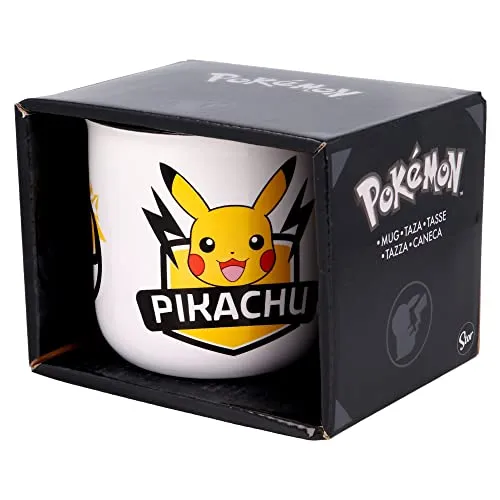 Caneca Pokemon Pikachu 400ml para Pequeno-Almoço em Cerâmica