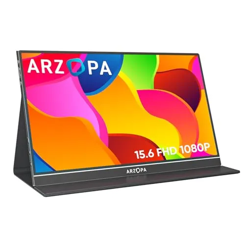 Monitor Portátil ARZOPA S1 Table 15,6" Full HD com HDR e Altifalantes Duplos