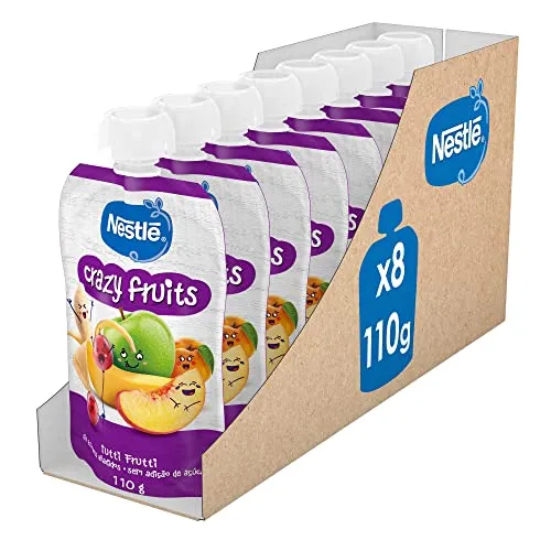 NESTLÉ Pure Crazy Fruits - Caixa com 8 Pacotes de 110g