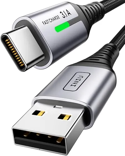 INIU Cabo USB A para USB C 2M com Carregamento Rápido 3.1A