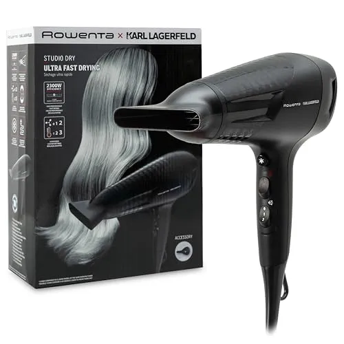 Secador de Cabelo Rowenta x Karl Lagerfeld Studio Dry CV581L 2300W Profissional