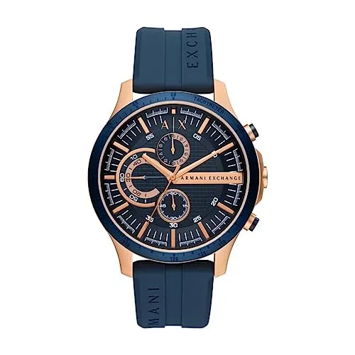 Armani Exchange AX2440 - Relógio Cronógrafo Masculino em Silicone