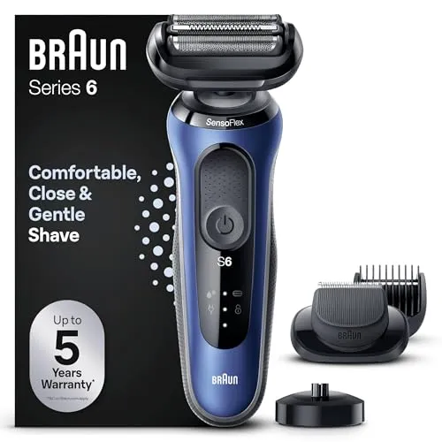 Braun Series 6 - Máquina de Barbear Elétrica com Tecnologia AutoSense