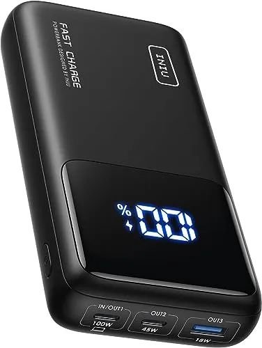 INIU Power Bank 25000mAh 100W - Carregador Portátil para Portátil e Telemóvel