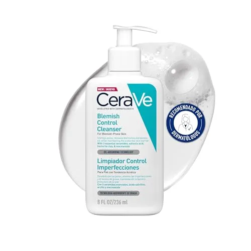 CeraVe Gel de Limpeza Facial para Controlo de Acne e Imperfeições