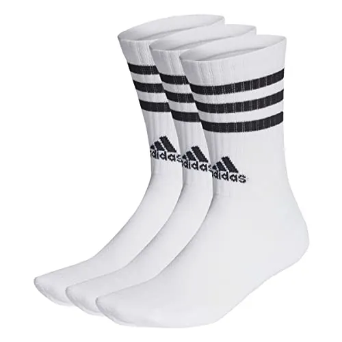 Meias adidas 3-Stripes Cushioned Crew | Pack 3 Pares Unissexo