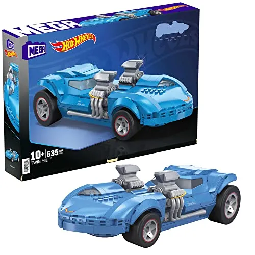 MEGA Hot Wheels Twin Mill - Conjunto de Construção 635 Peças