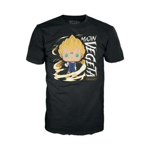 Funko Pop! Dragon Ball Z Majin Vegeta Brilha no Escuro com T-shirt M