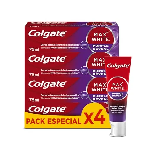 Colgate Max White Purple Reveal - Pasta Dentífrica Branqueadora com Tecnologia Ótica