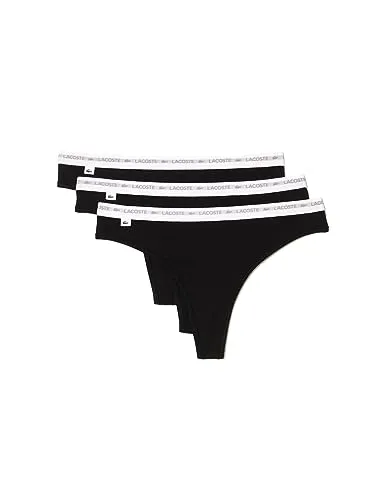 Tanga Lacoste 8F1341 Feminina com Logótipo em Contraste