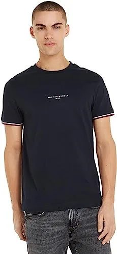 T-shirt Tommy Hilfiger Tipped Tee Masculina em Algodão