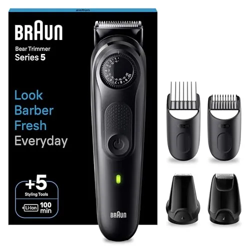 Braun Series 5 BT5430 - Aparador de Barba Profissional com 40 Ajustes de Precisão