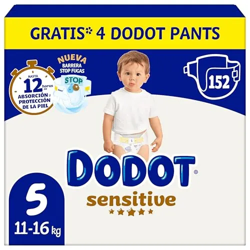 Dodot Sensitive Fraldas Tamanho 5 para Bebé 12-17kg