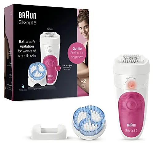 Braun Silk-épil 5 - Depiladora Elétrica com 28 Pinças e Massagem Anti-dor