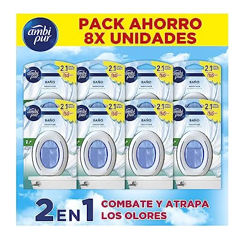 Ambi Pur Ambientador WC Pack 8 Unidades - 50 Dias de Duração