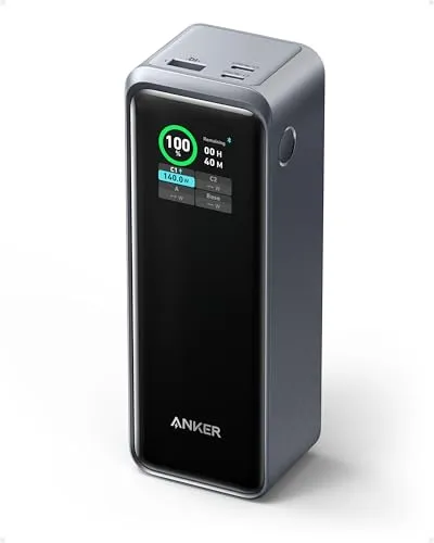 Anker Prime Power Bank 27.650mAh - Carregador Portátil 250W com 3 Portas