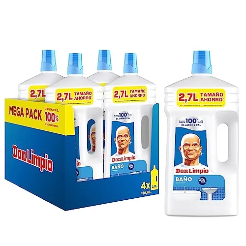 Mr. Clean Bathroom Cleaner - Detergente Líquido para Casa de Banho 4x2.7L