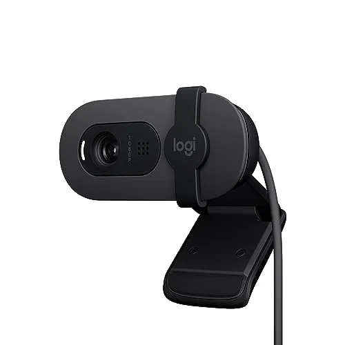 Logitech Brio 100 Webcam Full HD 1080p com Equilíbrio Automático de Luz