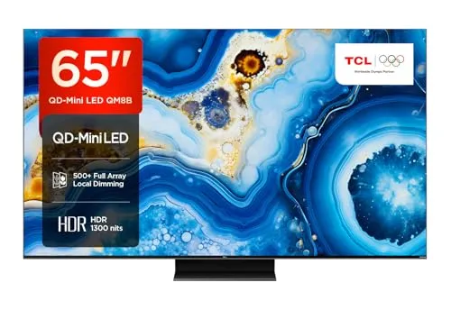 TCL 65QM8B Smart TV Mini-LED 65 Polegadas com QLED e 144Hz