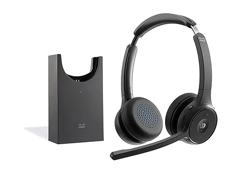 Cisco Headphones 722 - Auscultadores Bluetooth Profissionais com IA