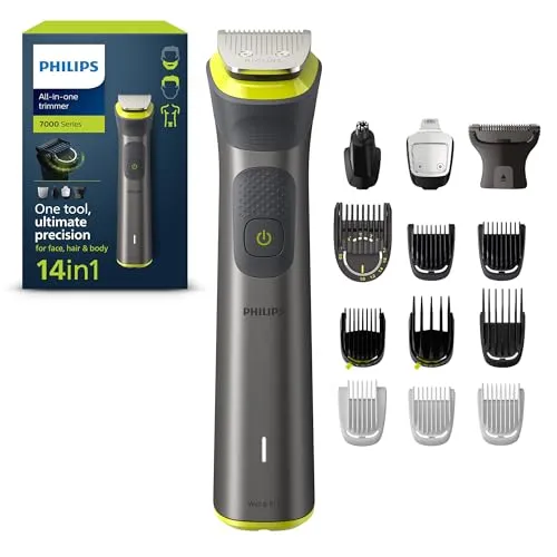 Philips MG7930/15 Série 7000 - Aparador Multifuncional 14 em 1 para Barba, Cabelo e Corpo